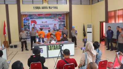 Perangi Narkoba, Polres Lombok Utara Musnahkan Barang Bukti Shabu dan Putus Jaringan Lintas Kabupaten