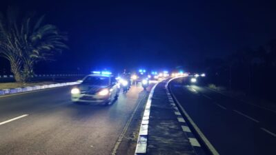 Polres Lombok Barat Amankan Car Free Night dan Nobar AFF