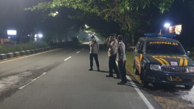 Polsek Kuripan Tekan Balap Liar Melalui Patroli Blue Light