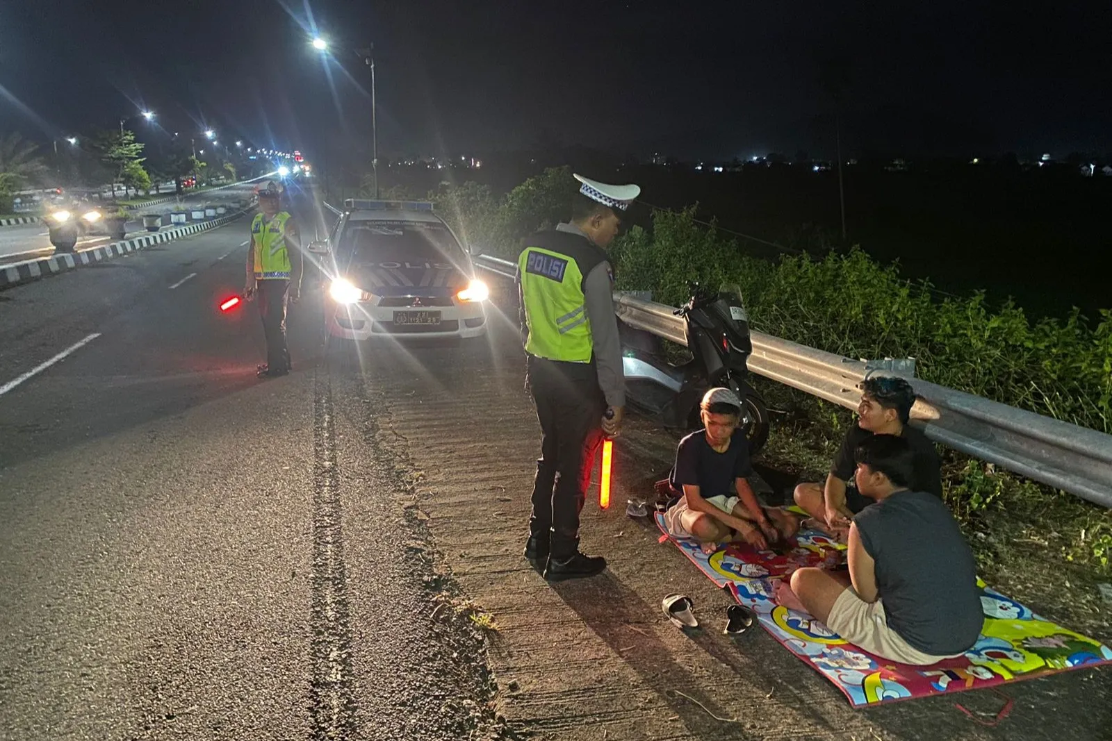 Patroli Malam di Jalur Bypass BIL, Polisi Cegah Aksi Balap Liar