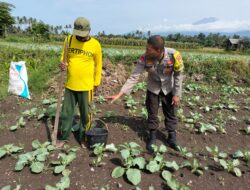 Bhabinkamtibmas Desa Bagik Papan Lakukan Silaturahmi dan Pengecekan Tanaman Warga
