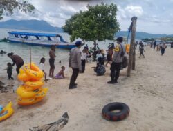 Sat Polairud Polres Bima Kota Laksanakan Pengamanan Wisata Bahari di Pantai Lariti