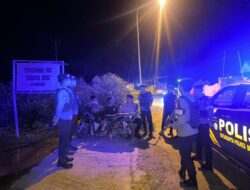 Patroli Blue Light Sat Samapta Polres Bima Kota Antisipasi 3C dan Kejahatan Malam