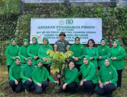 Tanam 800 Pohon, Persit KCK Tebar Harapan Hijau