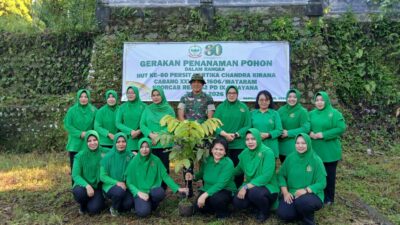 Tanam 800 Pohon, Persit KCK Tebar Harapan Hijau