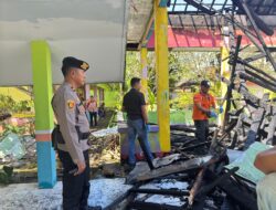 Sat Reskrim Polres Bima Kota Lakukan Olah TKP Kebakaran di TK Negeri Pembina