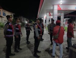 Sat Samapta Polres Bima Kota Gelar Patroli Rutin di Objek Vital SPBU