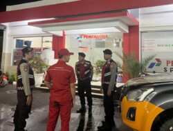 Jamin Keamanan Objek Vital, Polres Lombok Barat Sosialisasi Inovasi KEMOS 110 Lewat Patroli Dialogis