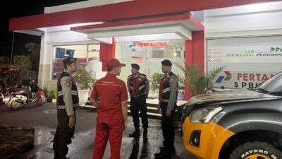 Patroli Dialogis Polres Lombok Barat Jaga Kamtibmas SPBU