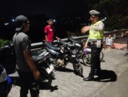 Pastikan Jalur Bypass Aman, Satlantas Polres Lombok Barat Gelar Patroli Intensif Hingga Dini Hari