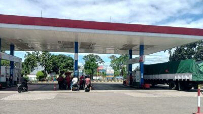 Polsek Gerung Pantau Ketersediaan BBM di Sejumlah SPBU