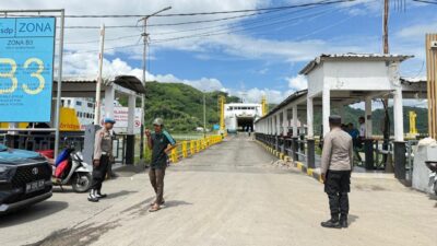 Polsek Kawasan Pelabuhan Lembar Amankan Arus Logistik