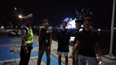 Satlantas Polres Lombok Barat Patroli Malam Antisipasi 3C