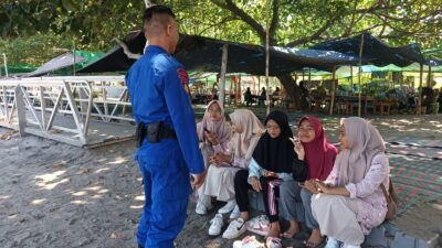 Polairud Polres Lombok Barat Amankan Pantai Senggigi