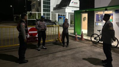 Polsek Sekotong Amankan Depot LPG Lombok Barat Malam Ini