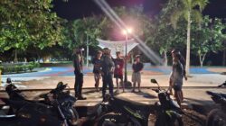 Jaga Keamanan Bundaran Gerung, Sat Samapta Polres Lombok Barat Intensifkan Patroli Perintis Presisi