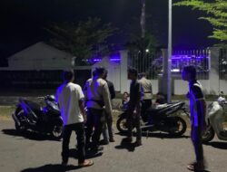 Memastikan Kondusifitas Wilayah dan Imbu Warga Jaga Kamtibmas Polsek Woha Optimalkan Patroli KRYD Malam Hari