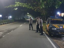 Polsek Kuripan Tekan Balap Liar Melalui Patroli Blue Light