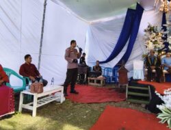 Hadiri Pesta Pernikahan Warga Binaan Bhabinkamtibmas Polsubsektor Palibelo Imbau Warga Jaga Stabilitas Kamtibmas