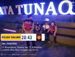 Nyalakan Blue Light, Polsek Tanjung Patroli Malam Antisipasi 3C dan Cuaca Ekstrem