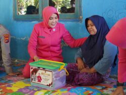 Ketua Bhayangkari Daerah NTB Kunjungi Anak Korban Kekerasan di Ponpes Lombok Tengah