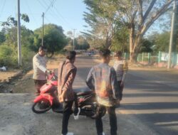 Tindaklanjuti Keresahan Masyarakat Akan Bisingnya Suara Knalpot Brong, Polsek Soromandi Gelar Operasi Penertiban