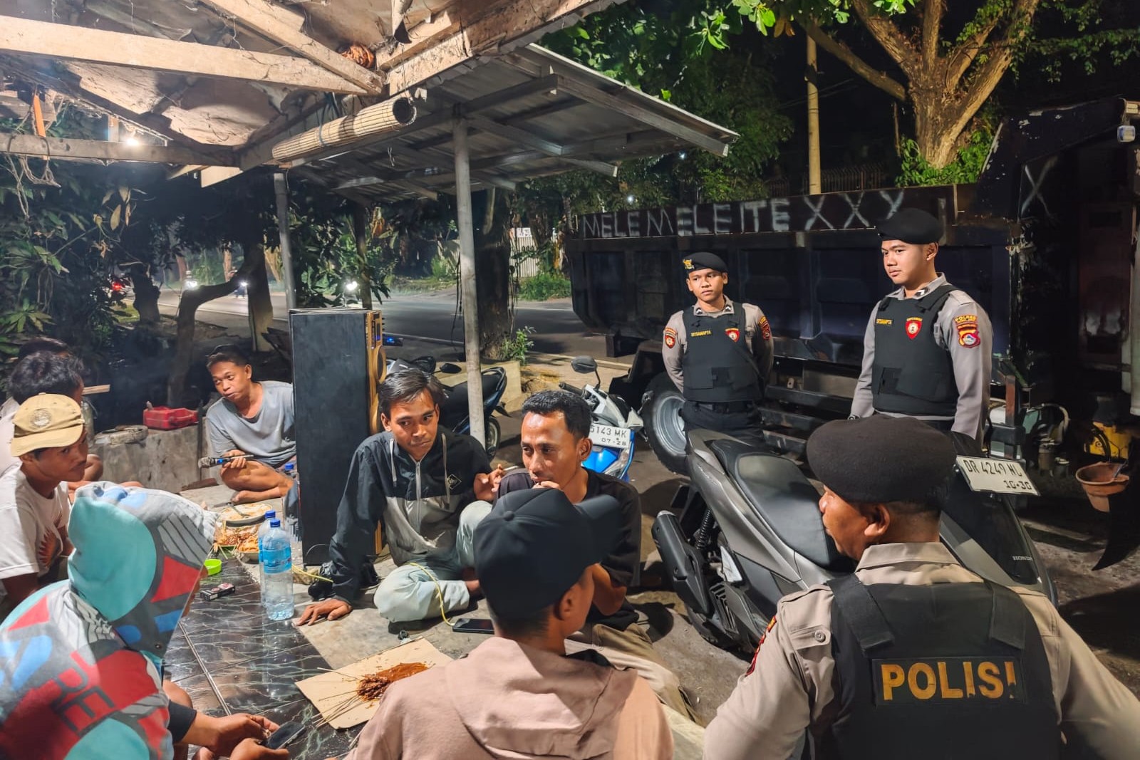 Antisipasi Kejahatan Jalanan, Polres Lombok Barat Gelar Patroli Kamtibmas