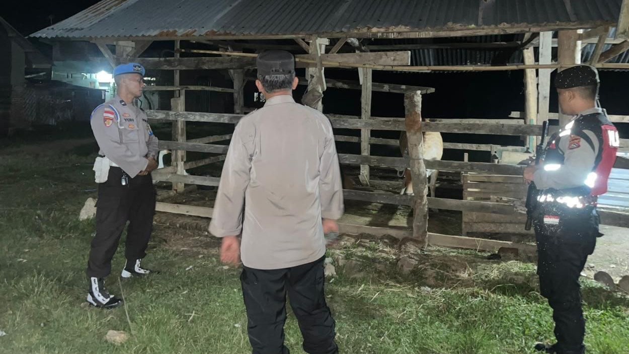 Polsek Sekotong Perketat Pengawasan Wilayah, Pastikan Kandang Ternak Warga Aman dari Kriminalitas