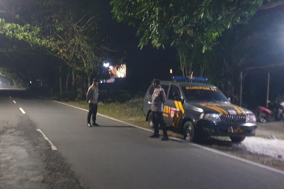 Antisipasi Gangguan Kamtibmas Dini Hari, Personel Polsek Kuripan Patroli Sepanjang Bypass BIL