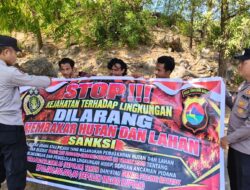 Edukasi Masyarakat Cegah Karhutla, Satbinmas Polres Bima Kabupaten Menggelar Sosialisasi Secara Dor to dor