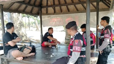 Cegah Curanmor dan Narkoba, Sat Samapta Polres Lombok Barat Sambangi Warga Dasan Geres
