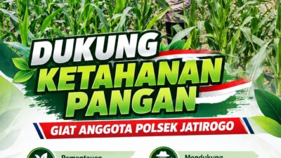 Dukung Asta Cita, Polsek Jatirogo Turun Langsung Pantau Ladang Jagung Warga Desa Ketodan