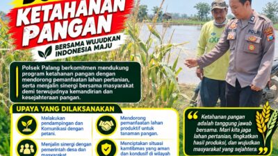 Dukung Astacita, Polsek Palang Polresta Tuban Pantau Langsung Lahan Jagung milik warga Desa Dawung